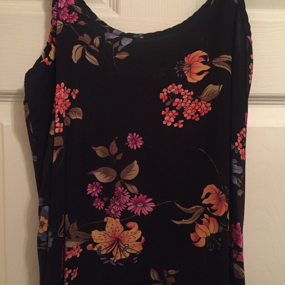 SOLD! Floral Spaghetti Strap Dress - Picture 2 of 4